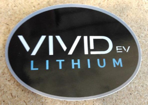 DECAL, VIVID EV LITHIUM OVAL