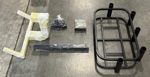 TRAILER HITCH + COOLER RACK WITH ROD HOLDERS, PEAK 4 FORWARD ONLY