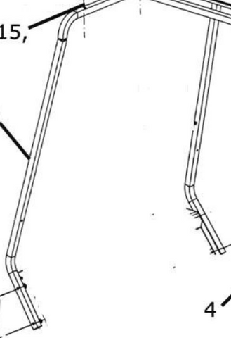 STRUT, FRONT, V MODEL V4/V6