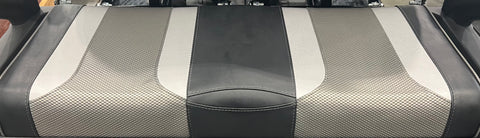 SEAT BOTTOM CUSHION, REAR FLIP, BLACK/SILVER/GREY, PEAK - TSUNAMI
